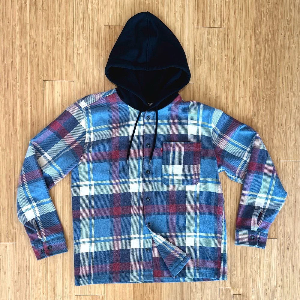 Levi’s Hooded Flannel Shirt Jacket